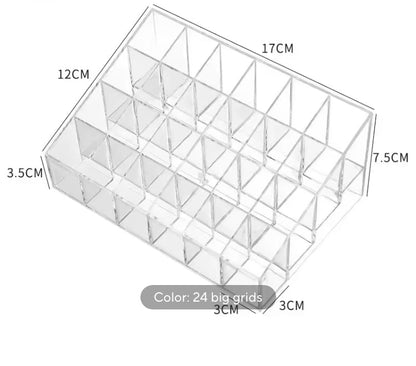 24 Grids Plastic Lipstick Organizer
