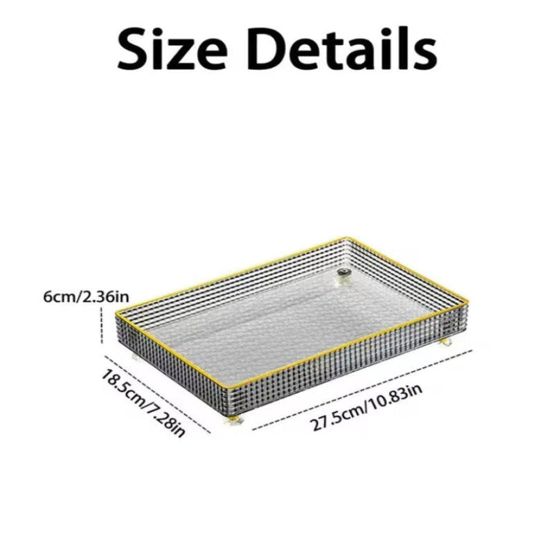 Large Capacity Acrylic Cosmetics & Perfumes Tray | Vanity Organizer for Makeup and Fragrances