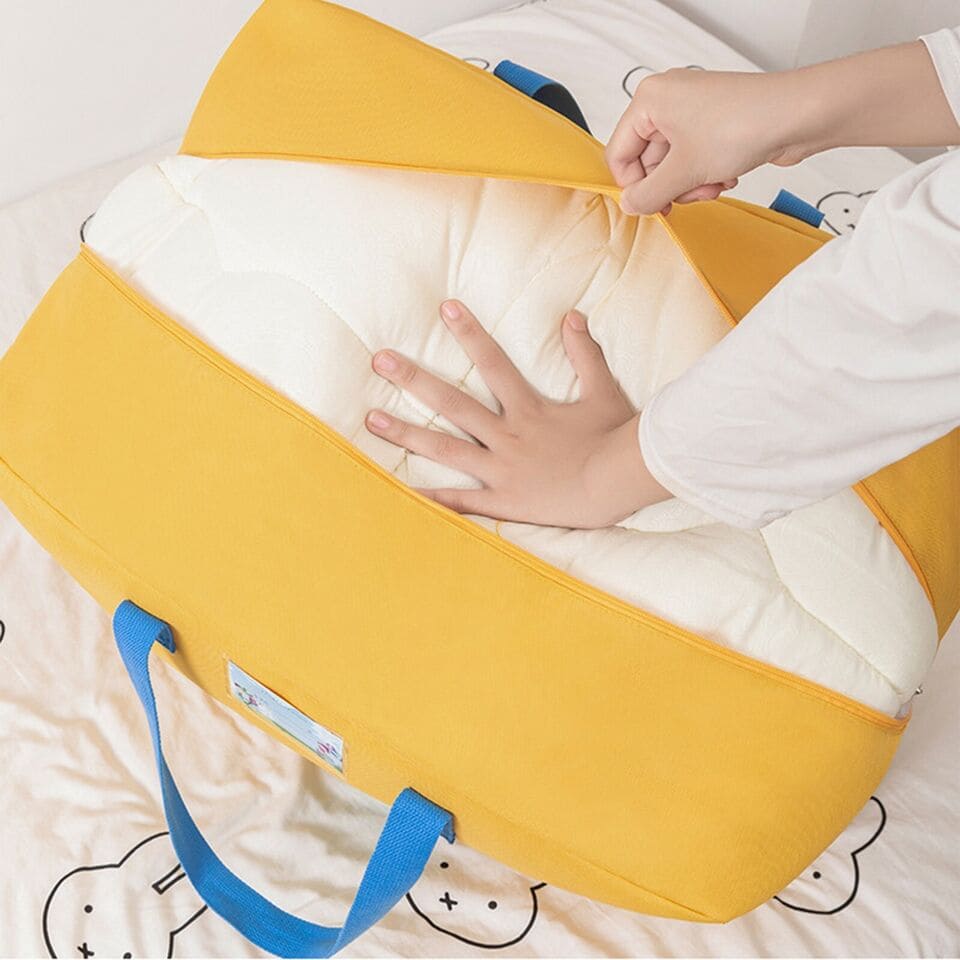 Children Comforter Bag, Foldable Storage Box Bag, Portable Multifunction Storage Bag, Closet Organizer Moving Tote Bag, Reinforced Handles Zippered Organizer, Large Capacity Childbirth Bag