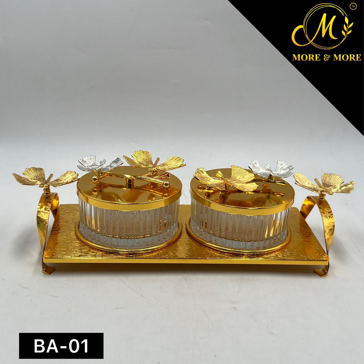 2-Pcs Partition Jar (Available Golden & Silver) | BA-01 | BA-02