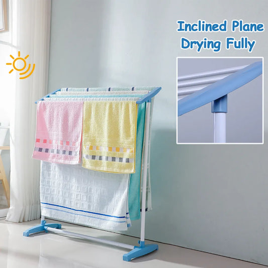 Floor Standing Cloth Drying Rack Holder 2.3 x 2 foot