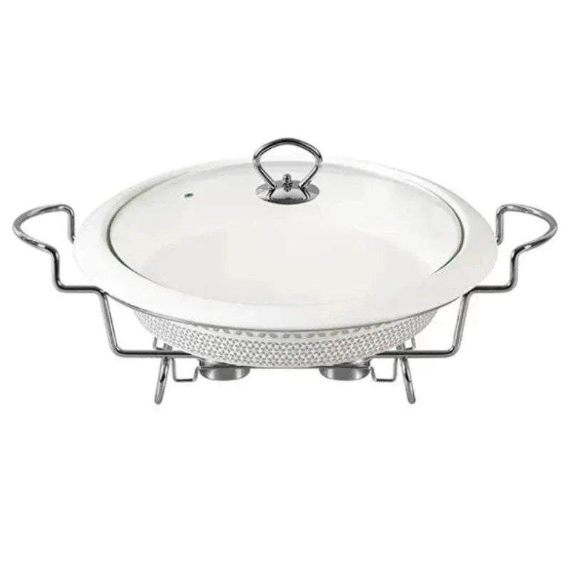 Round Burner Dish With Stand 12"