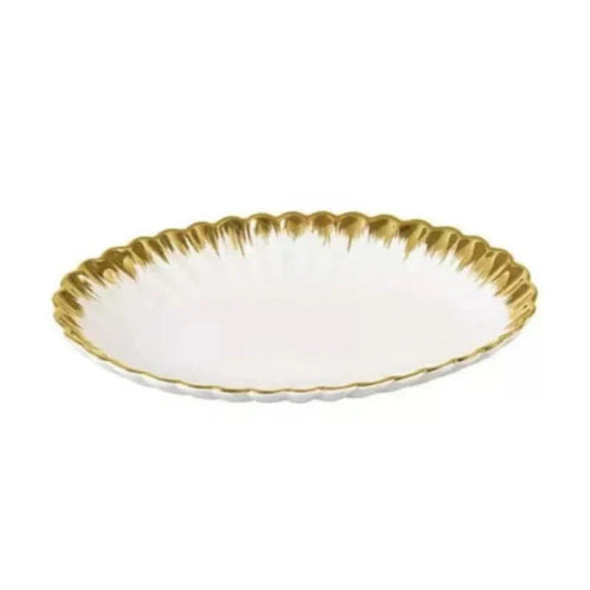 Brilliant Oval Plate Golden 10