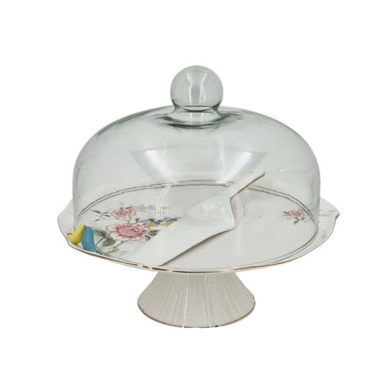 Bird Cake Dish With GCover 4c-BRD314