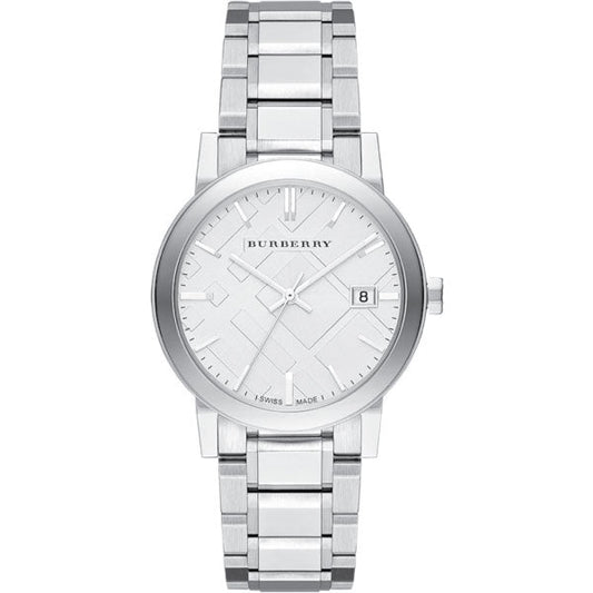 Burberry Silver Stainless Steel silver Dial Quartz Watch for Gents - BU9000