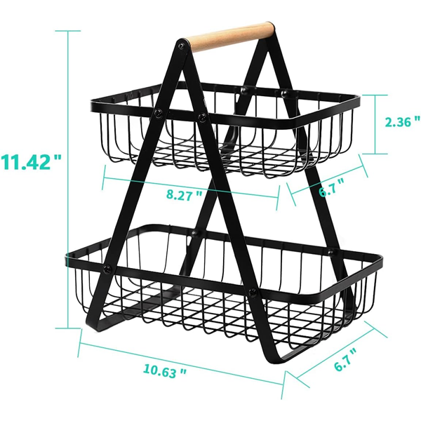 2 Rack Fruit Basket