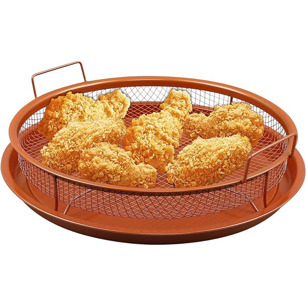 Nonstick Round Crisper Tray