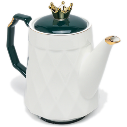 طقم شاي سيراميك مع صينية