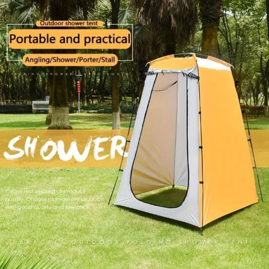 1pc Privacy Shower Tent Outdoor Waterproof Changing Room Shelter For Camping Hiking Beach, Outdoor Beach Tent with Detachable Support Pole and Carry Bag
