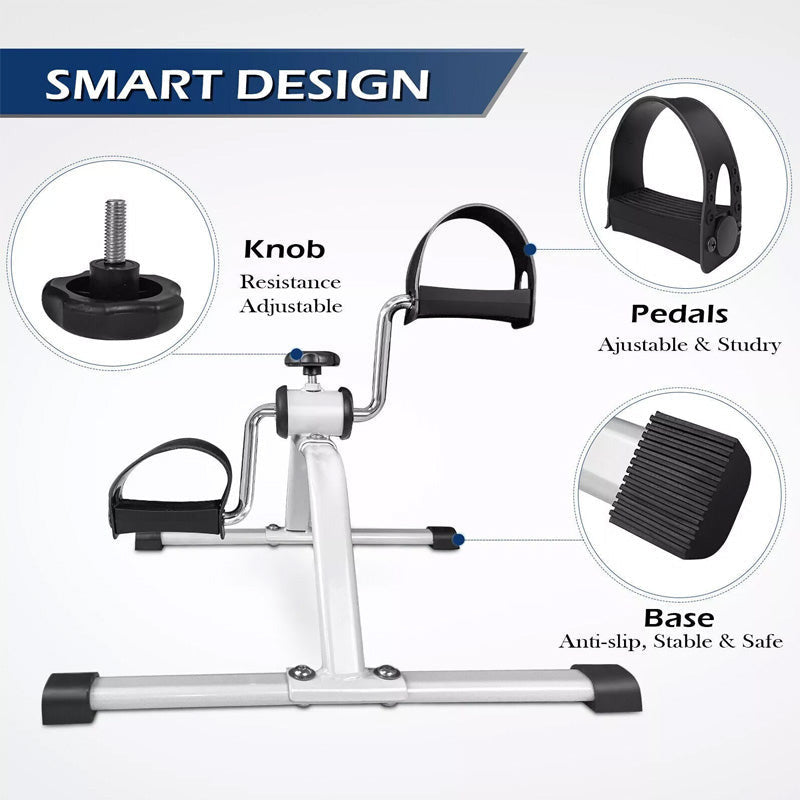 Folding Seated Pedal Exercise Bike - Arms & Legs