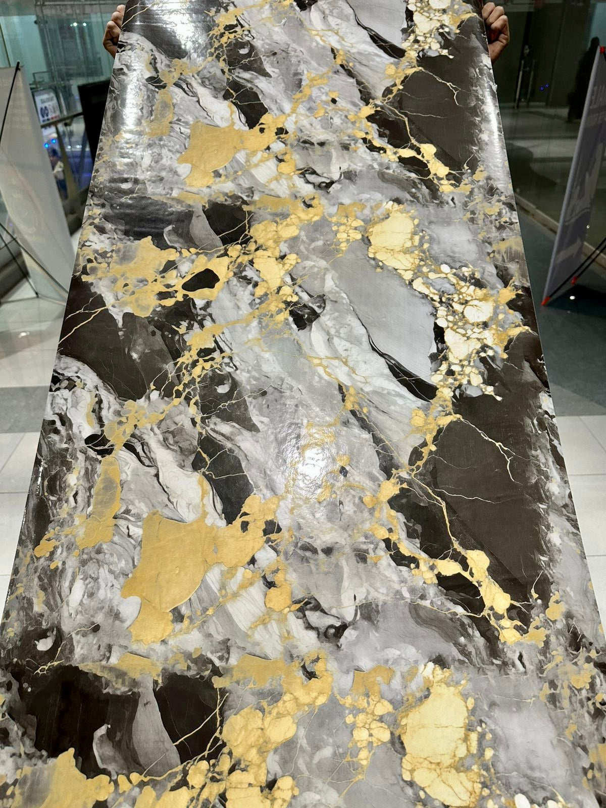 Wall Adhesive Marble Sheets for Home Decoration (60cm*2m)