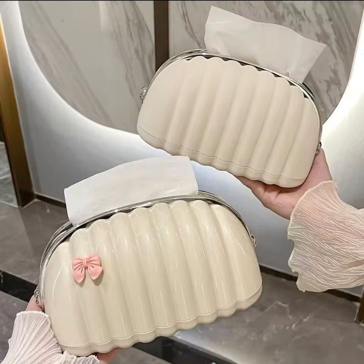 Shell Bow Tissue Box