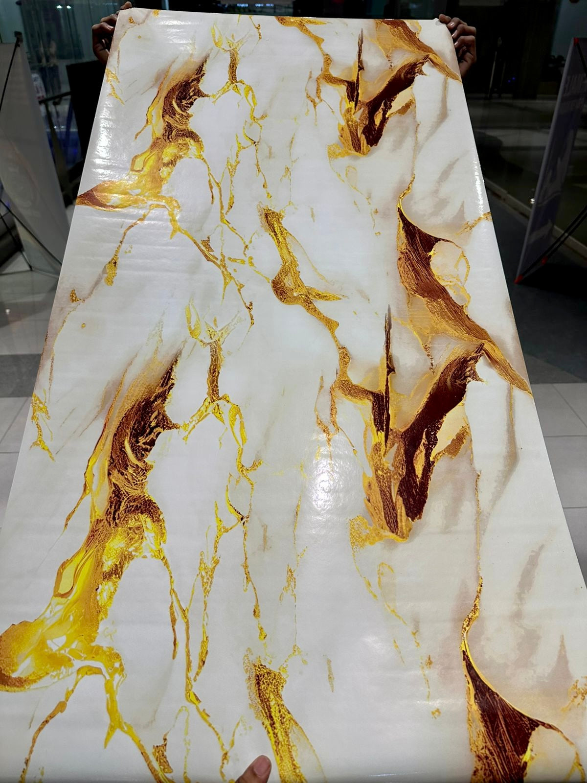 Wall Adhesive Marble Sheets for Home Decoration (60cm*2m)