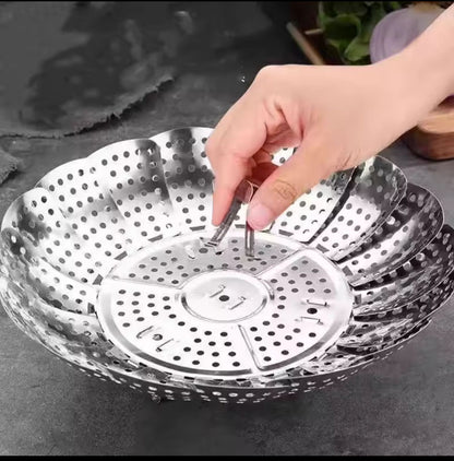 Foldable Stainless Steel Food Steamer