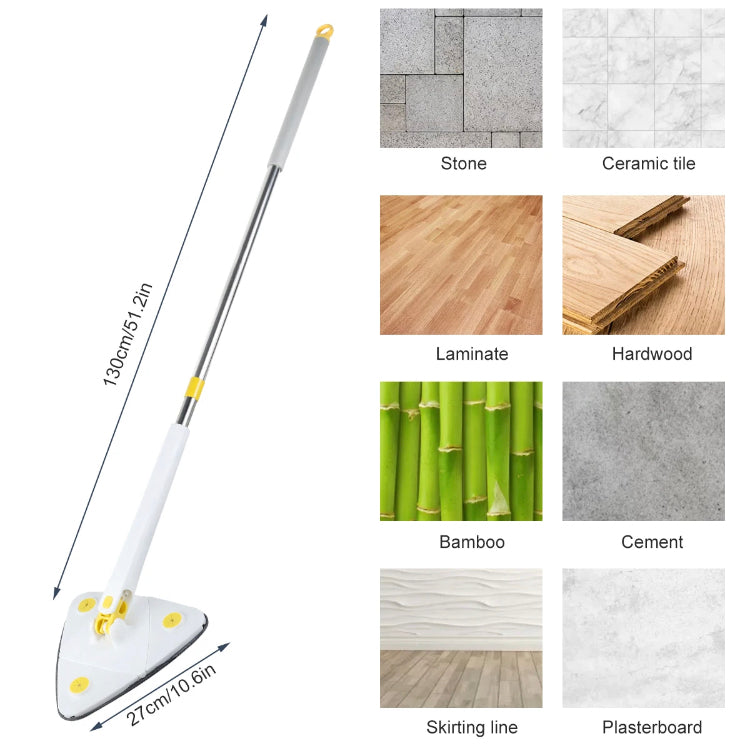 360 Rotating Triangle Adjustable Mop