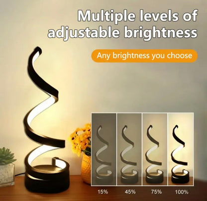 Spiral LED Three Colours Adjustable Lamp