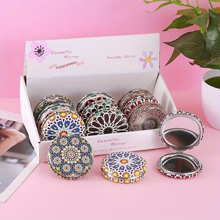 Foldable Double Sided Vintage Pocket Mirror