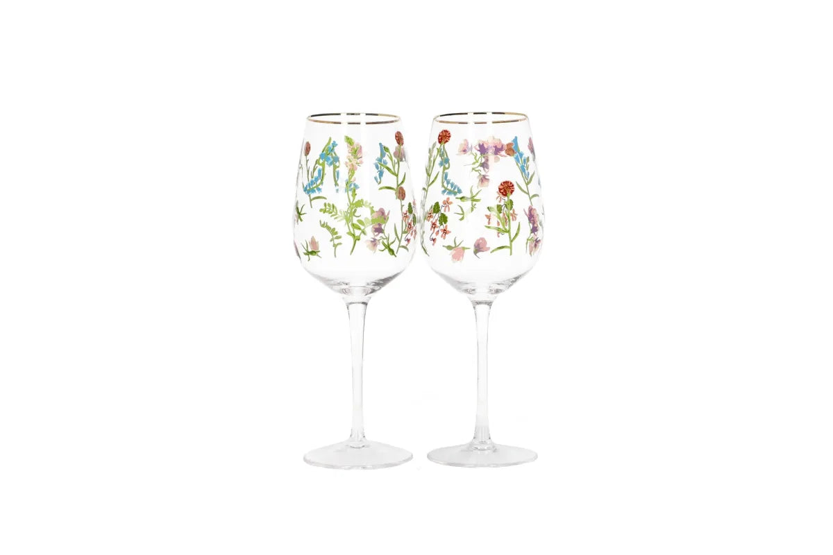 Danny Home Wild Flowers Crystal Set Of 2Pcs