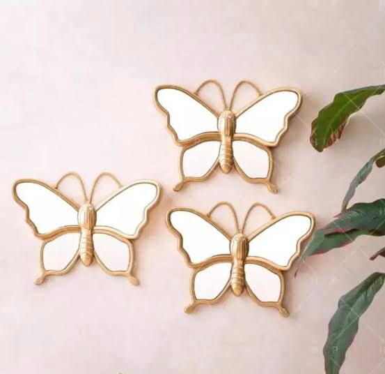 3 Pcs Wall Decoration Butterfly Motifs