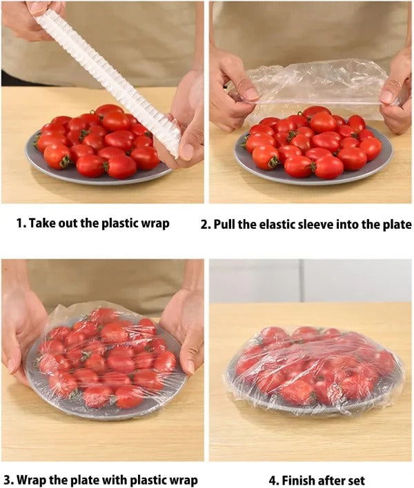 100 Pcs Disposable Food Covers