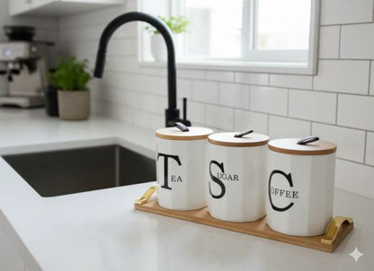 3Pcs Ceramic Jar Set