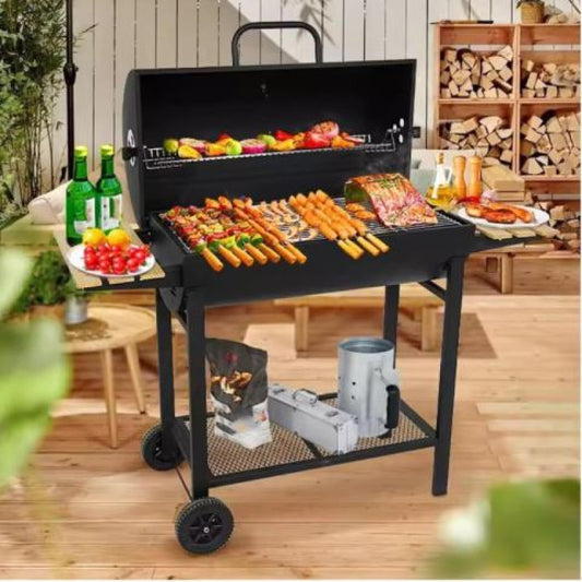 Camping Grill Outdoor Home Courtyard Villa Barbecue Grill BBQ Charcoal Drum