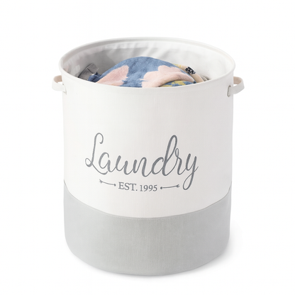 Multi functional Foldable Thick Fabric Laundry Basket - 35*40cm