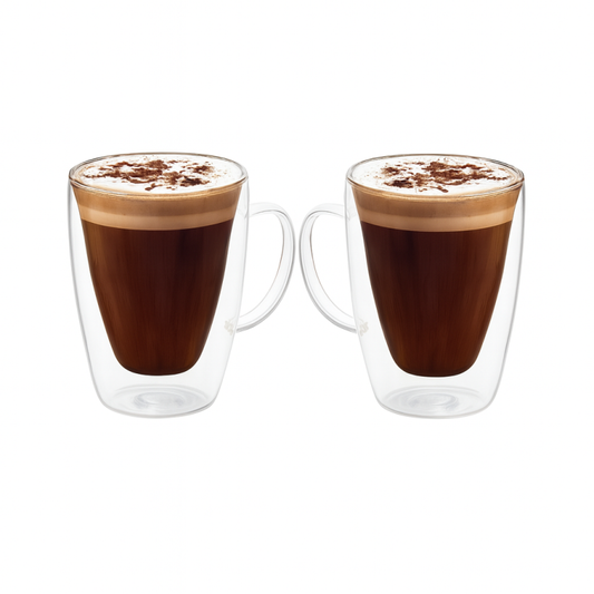 Double Wall Glass Cup – 2 Pcs (80ml)