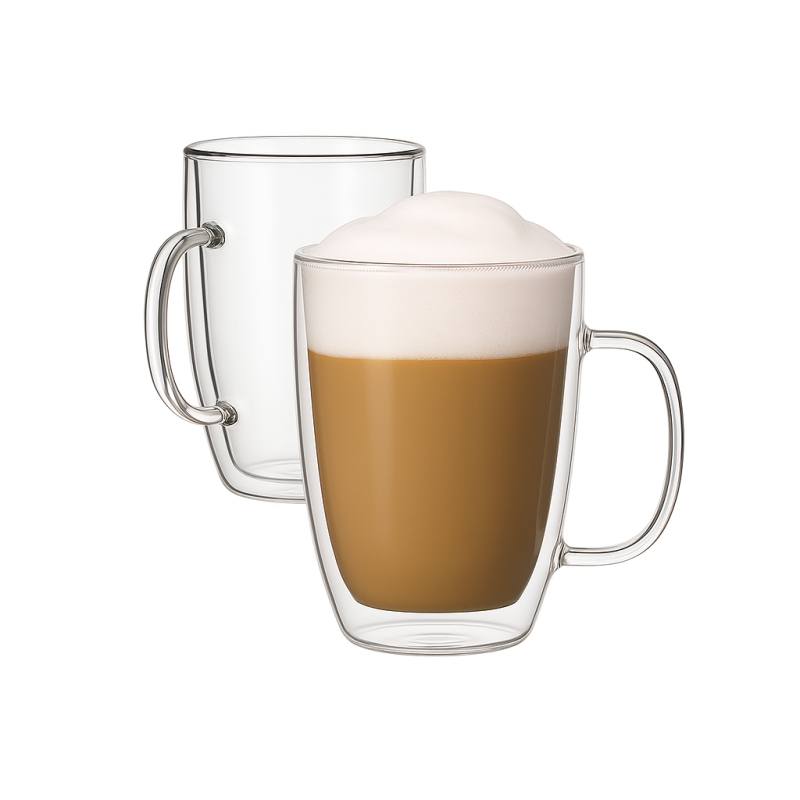Double Wall Glass Cup – 2 Pcs (150ml)
