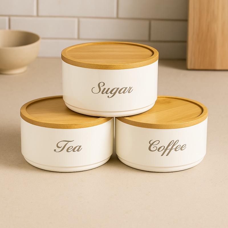 3 Pcs Round Tin Box Set