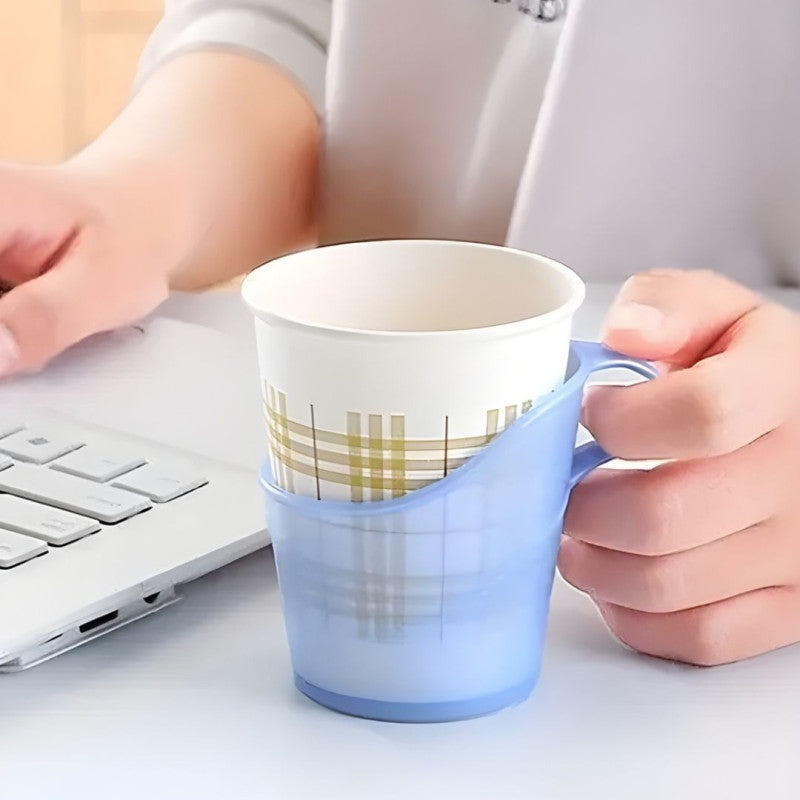 (Pack Of 6) Beverage Holder Coffee Cup Holder, Plastic Cup Stand for Hot Tea, Coffee