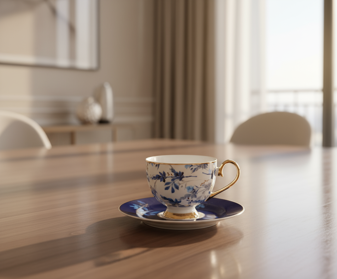 Johnson Bros Inspired Cup & Saucer Set – Design : DS-087