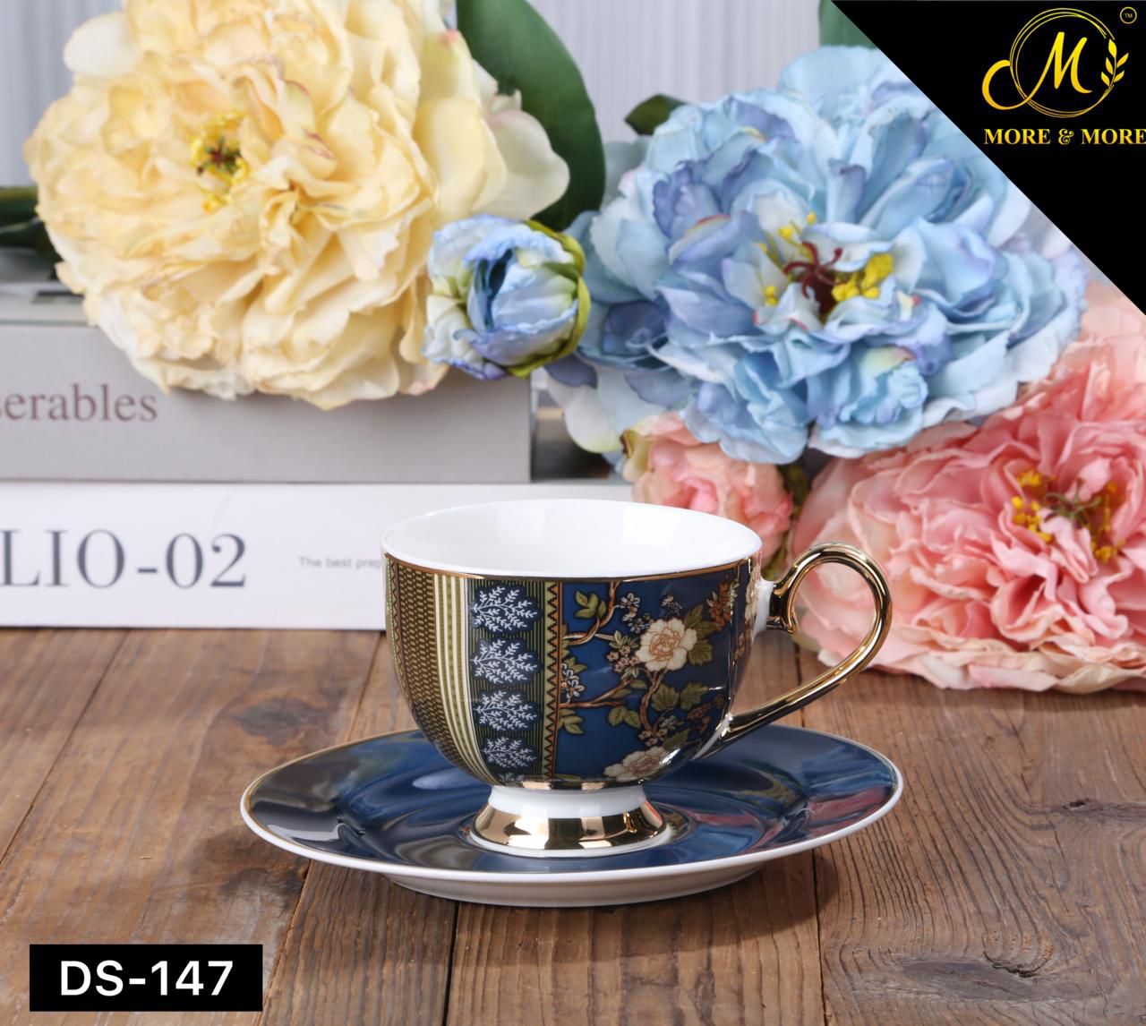 Johnson Bros Inspired Cup & Saucer Set – Design : DS-174