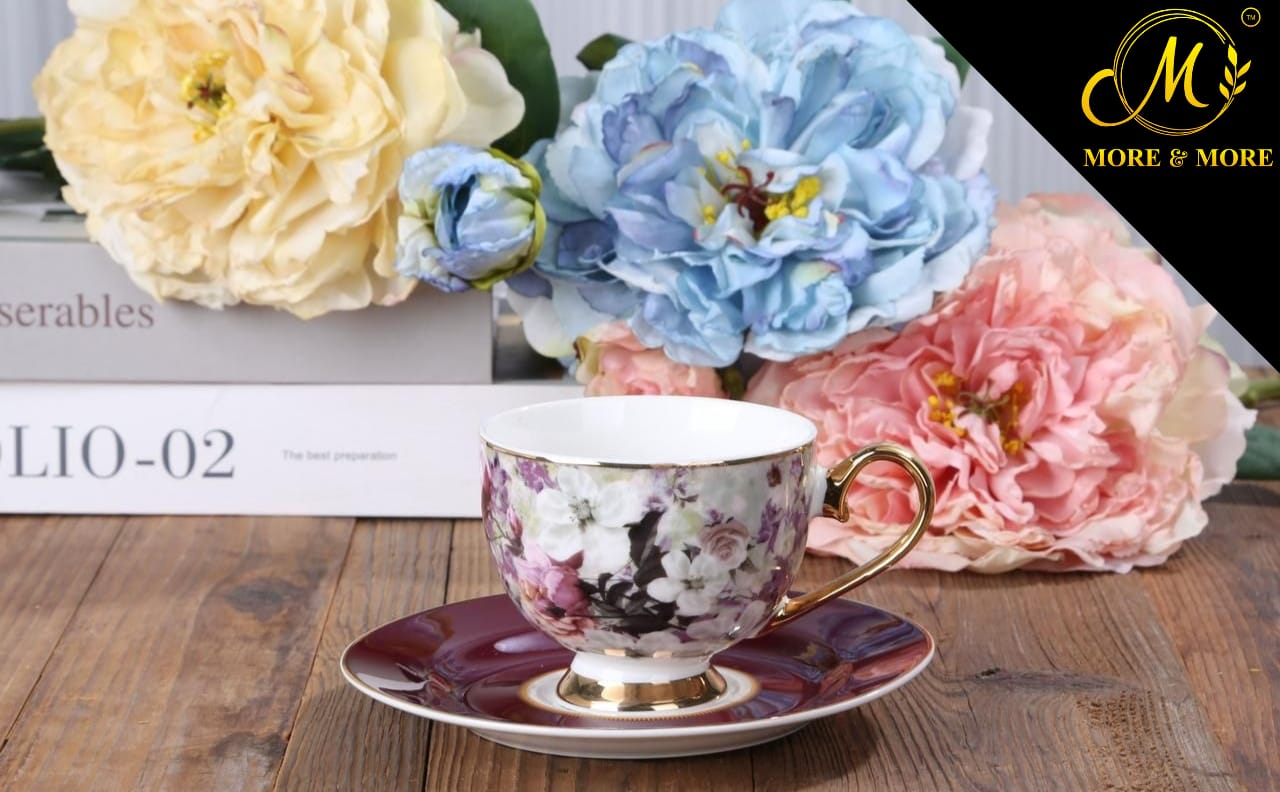 Johnson Bros Inspired Cup & Saucer Set – Design : DS-402