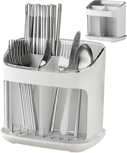 Cutlery Rack Stand, Kitchen Cutlery Holder, Utensil Holder with Large Capacity, Kitchen Utensils Organizer, Dishwasher Chopstick Basket, Tableware Holder Box for Home Decor