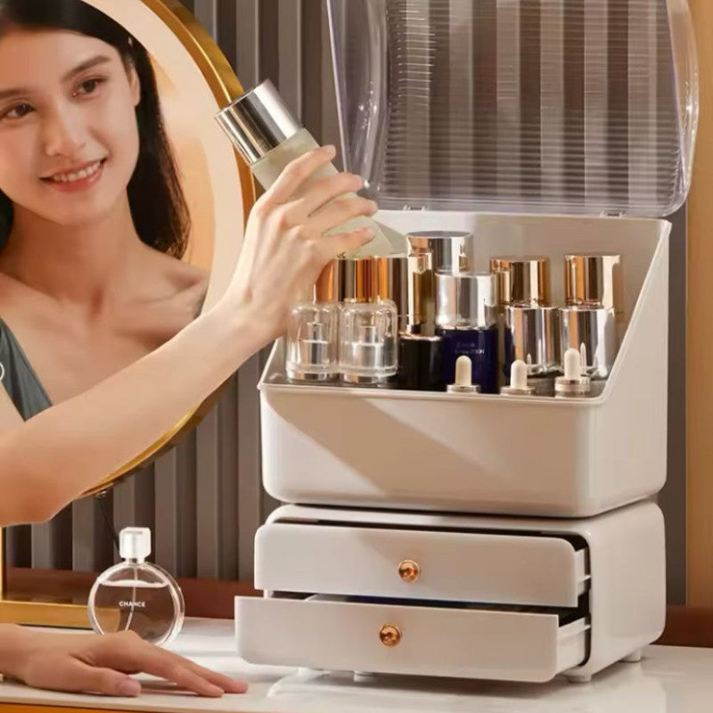 Makeup Organizer Stand Holder Box, Drawer Type Dresser Shelf, Multifunctional Cosmetic Organizer