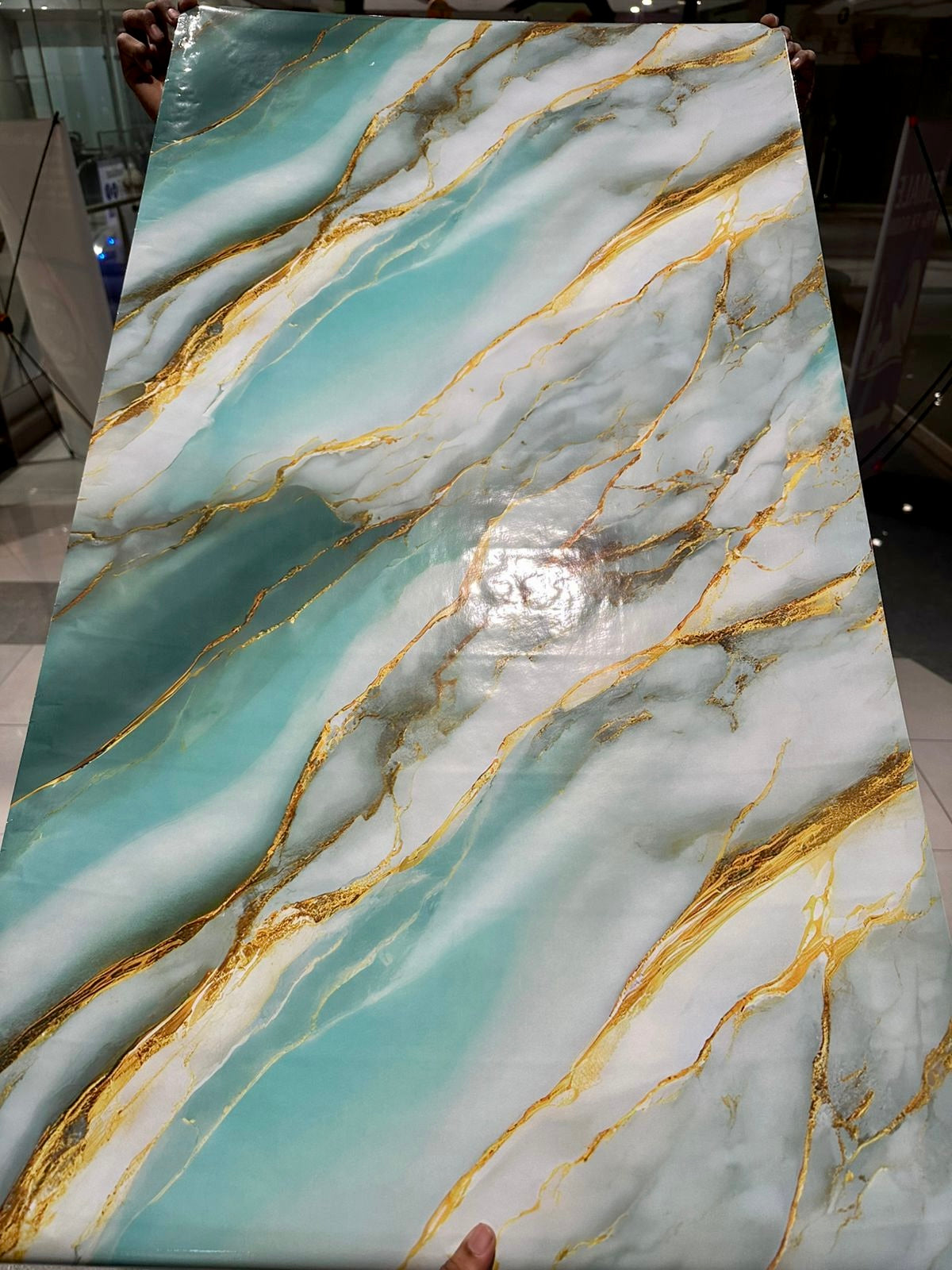 Wall Adhesive Marble Sheets for Home Decoration (60cm*2m)