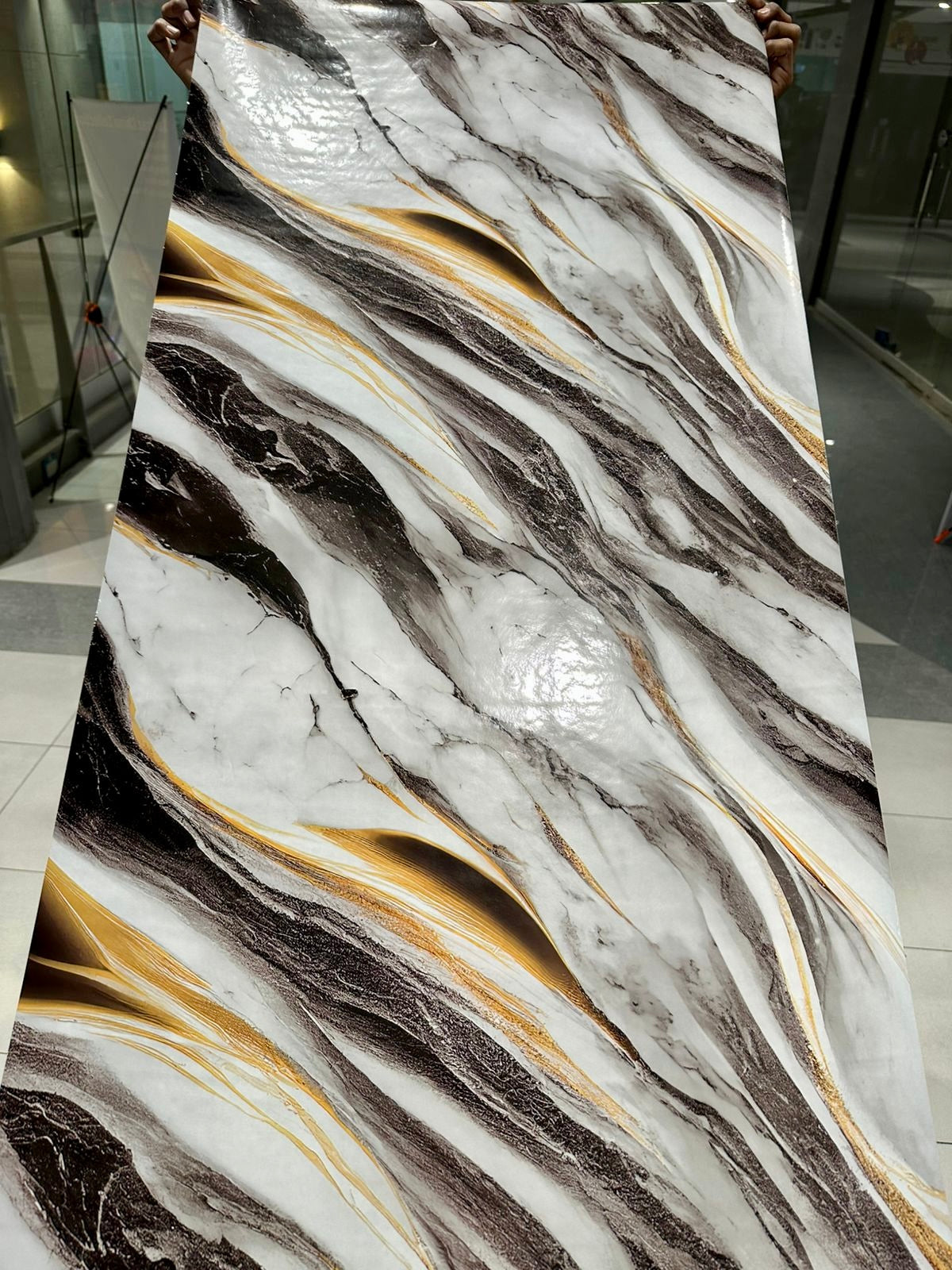 Wall Adhesive Marble Sheets for Home Decoration (60cm*2m)
