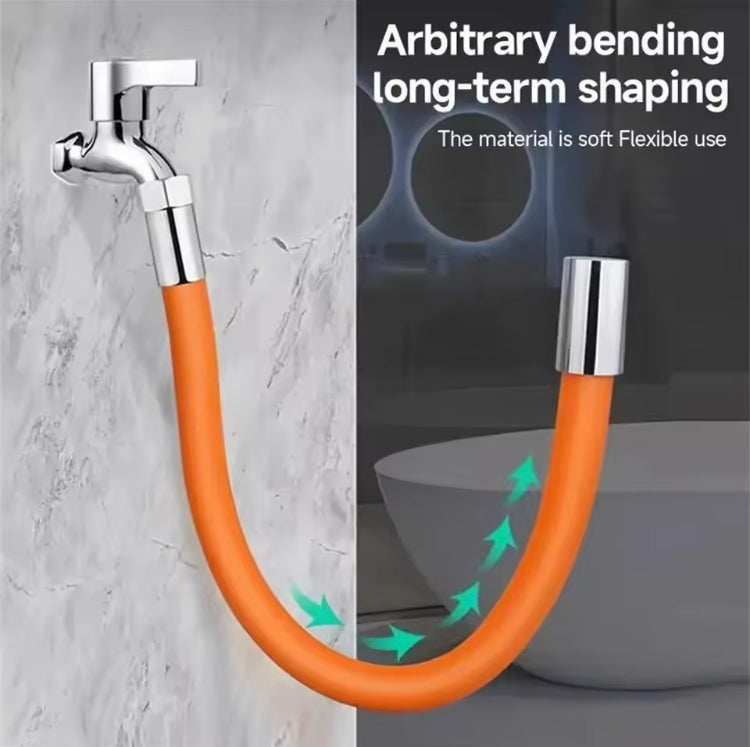 Large 360 Rotating Faucet Extension Silicone Flexible Pipe