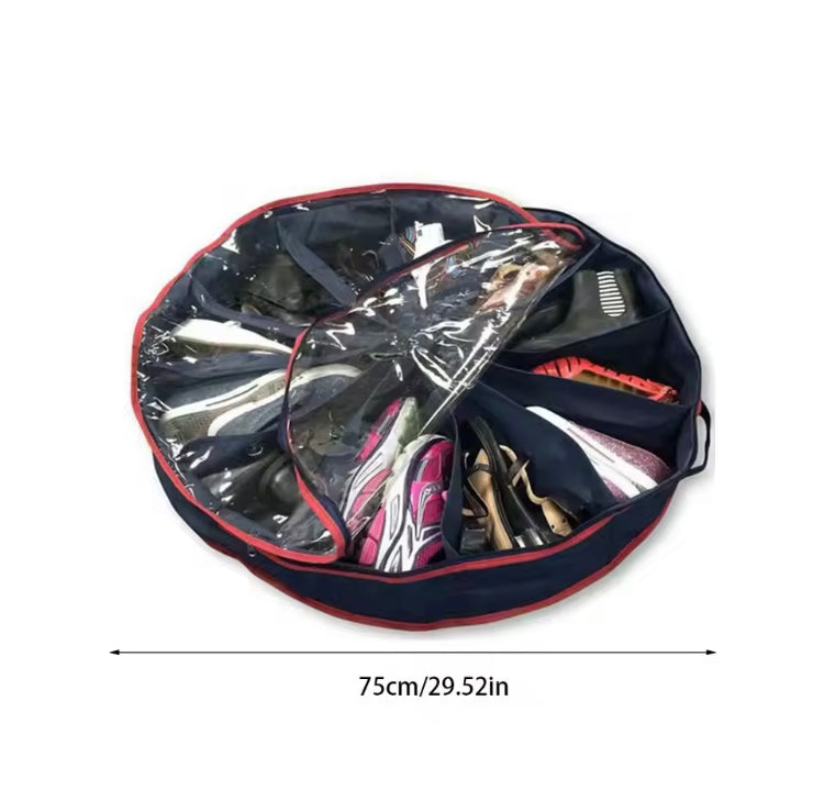 Round Shape Under the Bed / Wardrobe Shoes Organizer