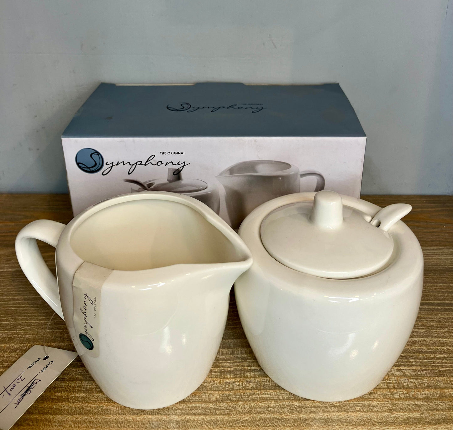 Symphony Porcelain Sugar & Creamer Set