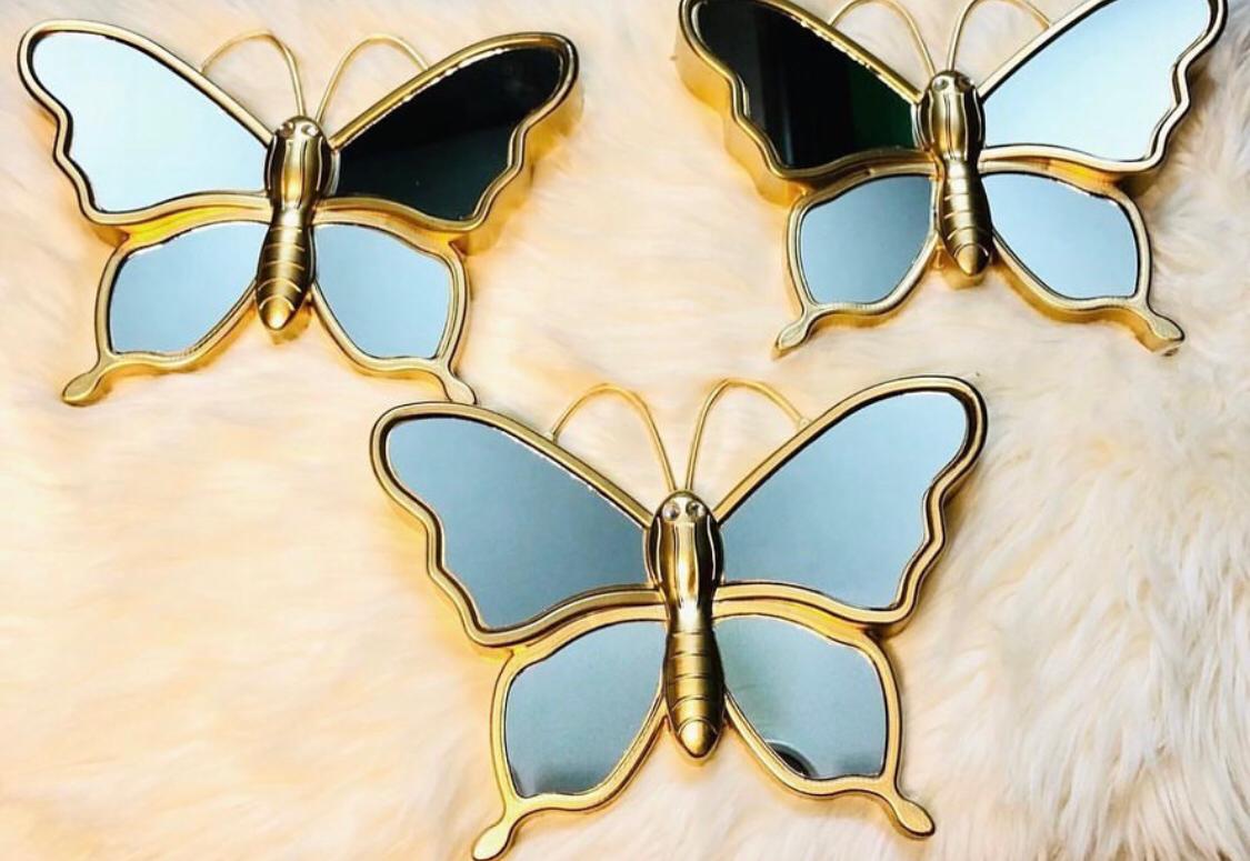 3 Pcs Wall Decoration Butterfly Motifs