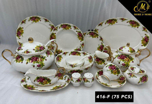 Royal Albert Style Dinner Set – Design : 416-F