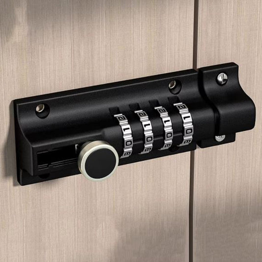 Door Latch Lock, Gate Locks For Outdoor Fence, 4 Digit Combination Bolt Lock, Outdoor Keyless Gate Lock