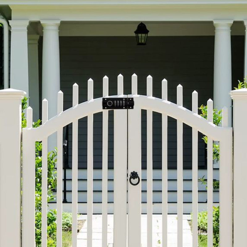 Door Latch Lock, Gate Locks For Outdoor Fence, 4 Digit Combination Bolt Lock, Outdoor Keyless Gate Lock