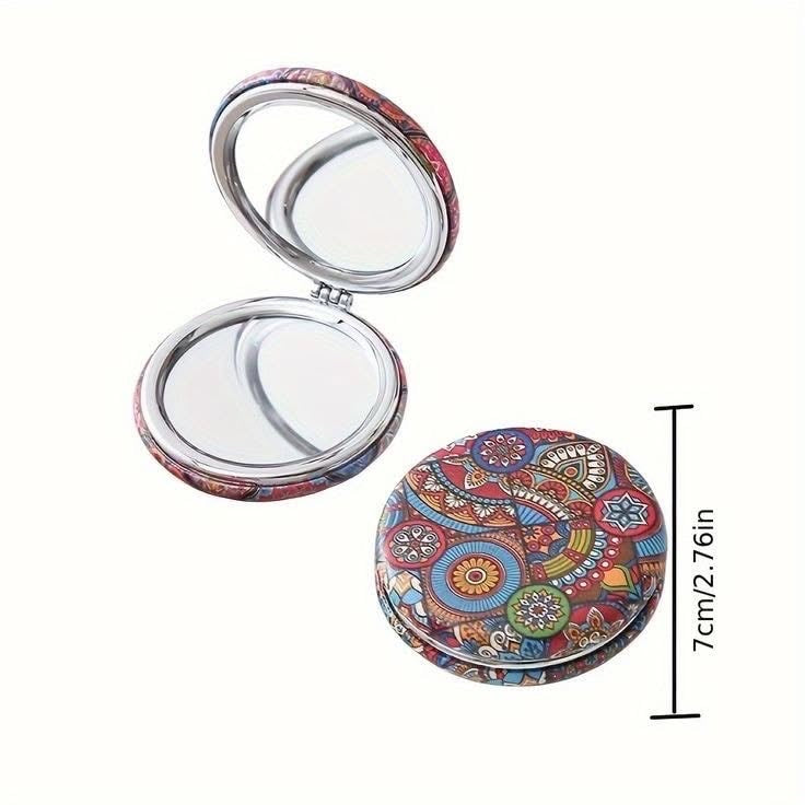Foldable Double Sided Vintage Pocket Mirror