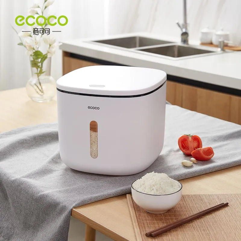 Ecoco Automatic Opening Rice Bucket - 10kg