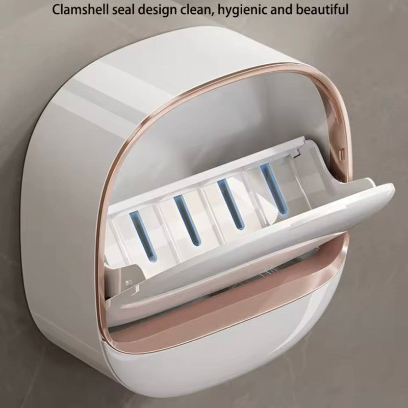 Wall Mounted Soap Box With Flip Cover