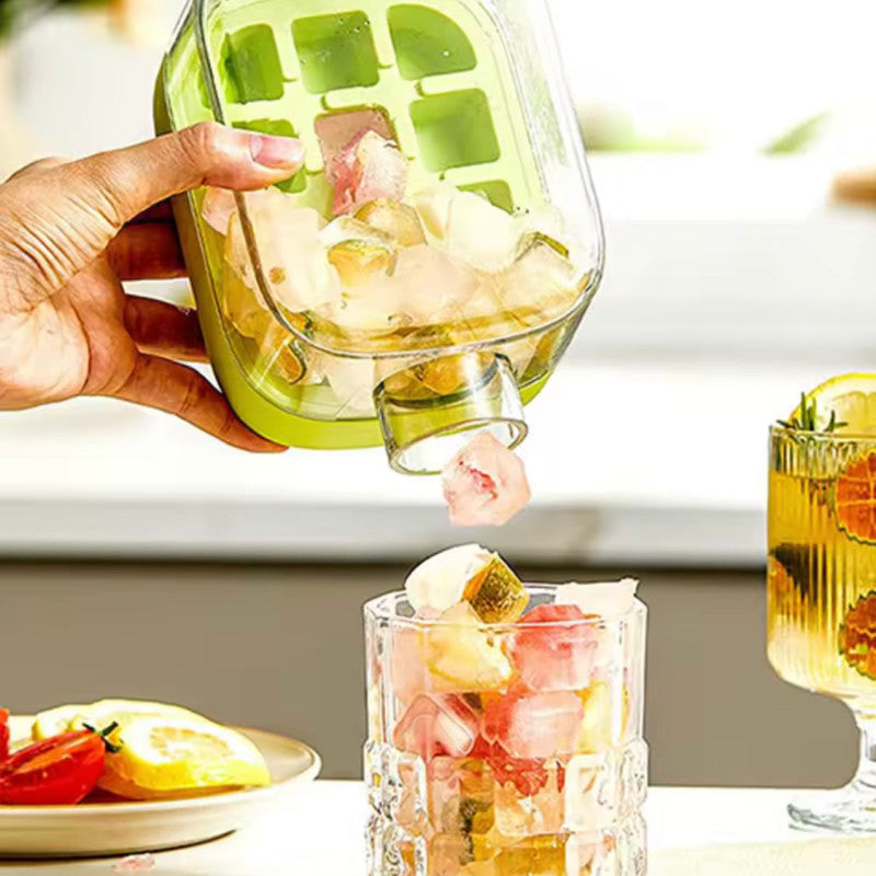 2 in 1 Ice Cube Maker Bottle – Portable Ice Ball Mold & Beverage Cooler