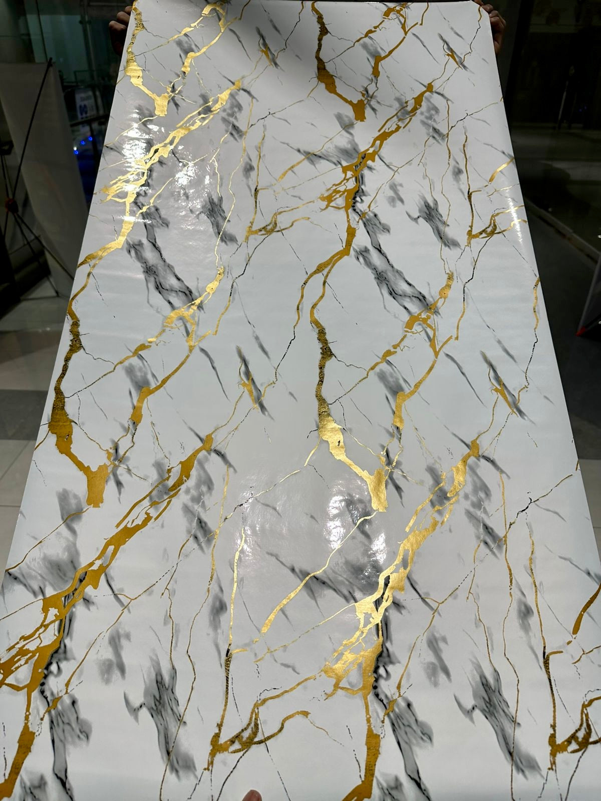 Wall Adhesive Marble Sheets for Home Decoration (60cm*2m)